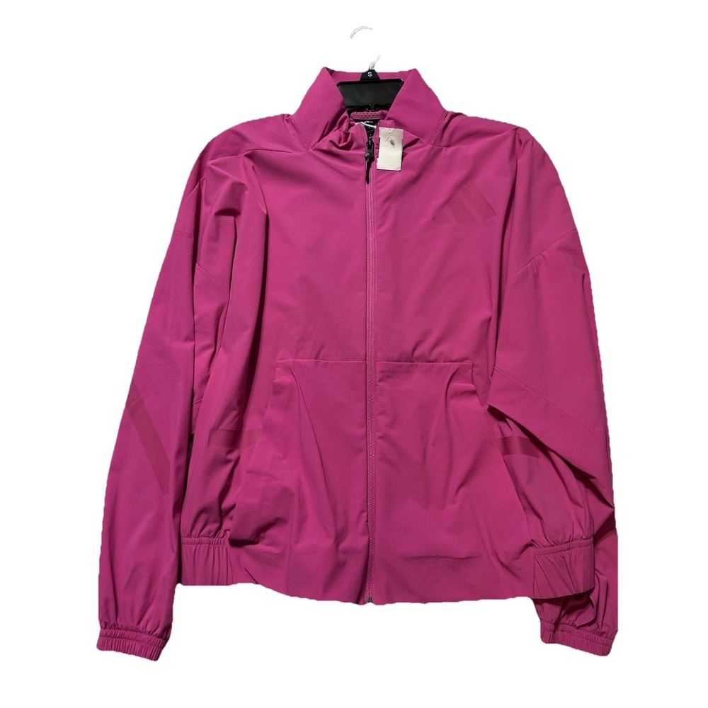 Women's Adidas Z.N.E. Full Zip Woven Track Top - Small - Semi Lucid Fuchsia NEW